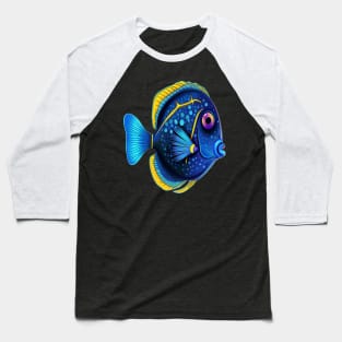 Blue Tang Smiling Baseball T-Shirt